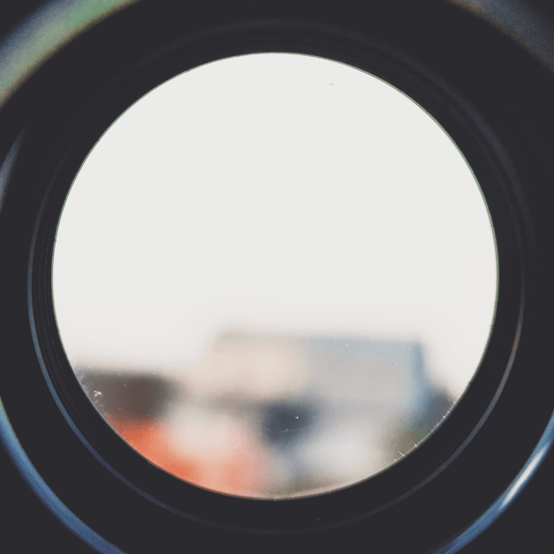 blurred view through a camera lens 