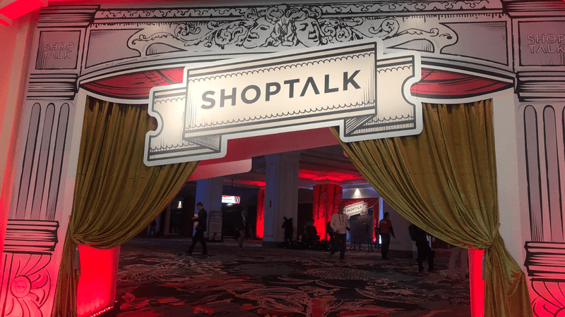 Shoptalk 2023 exhibit hall entrance 