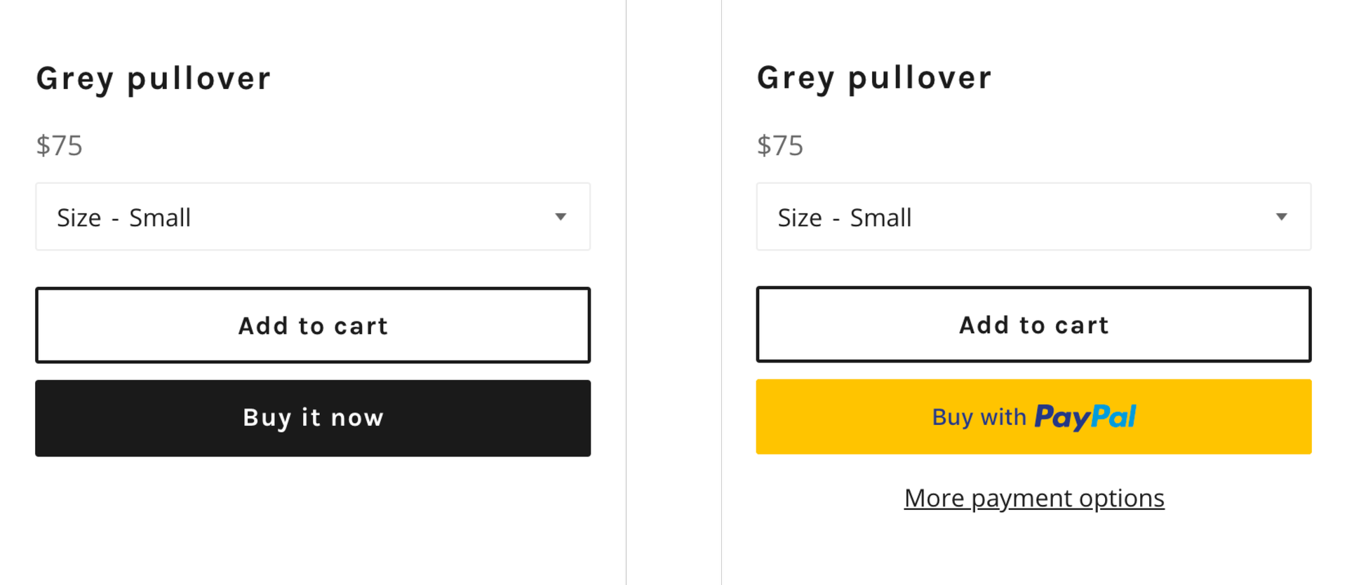 dynamic checkout buttons