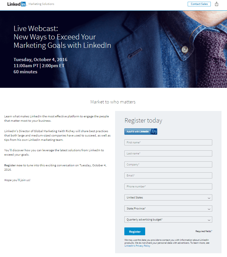 linkedin example