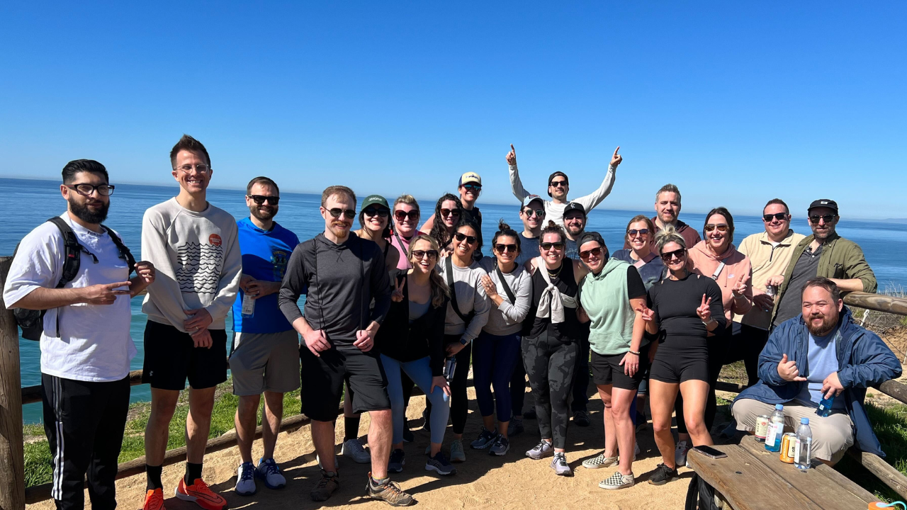 Third and Grove team hike