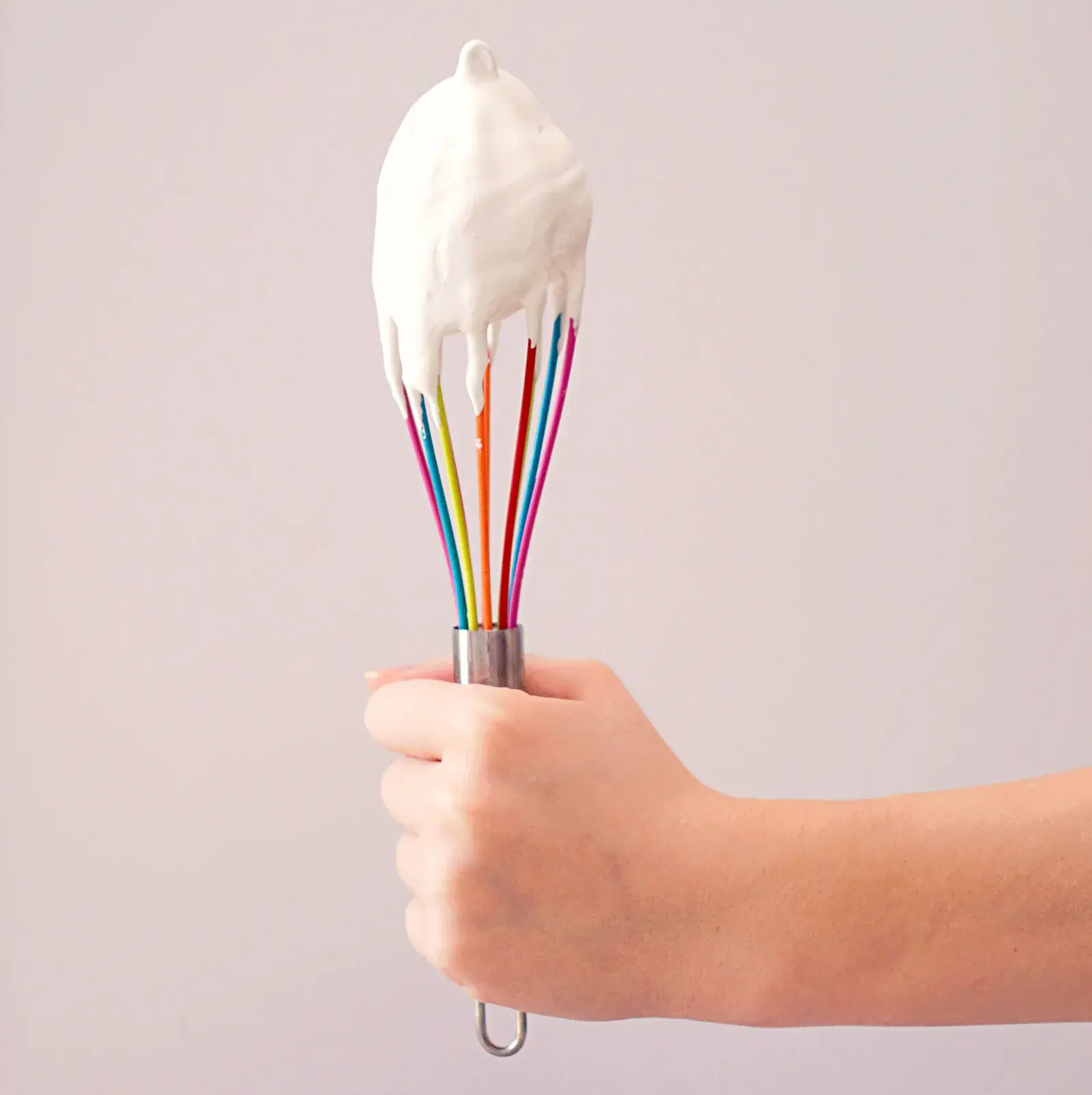 the whisk with whipped cream