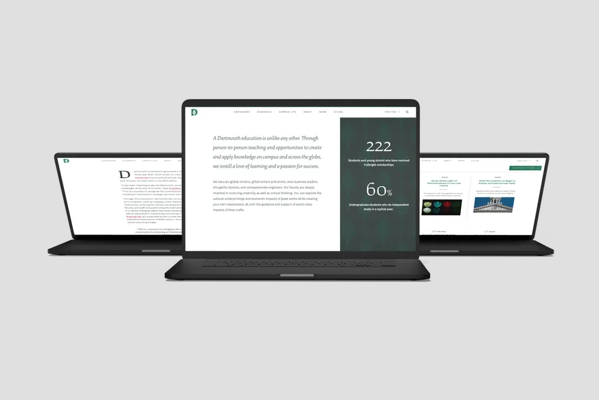 Dartmouth College Drupal redesign 