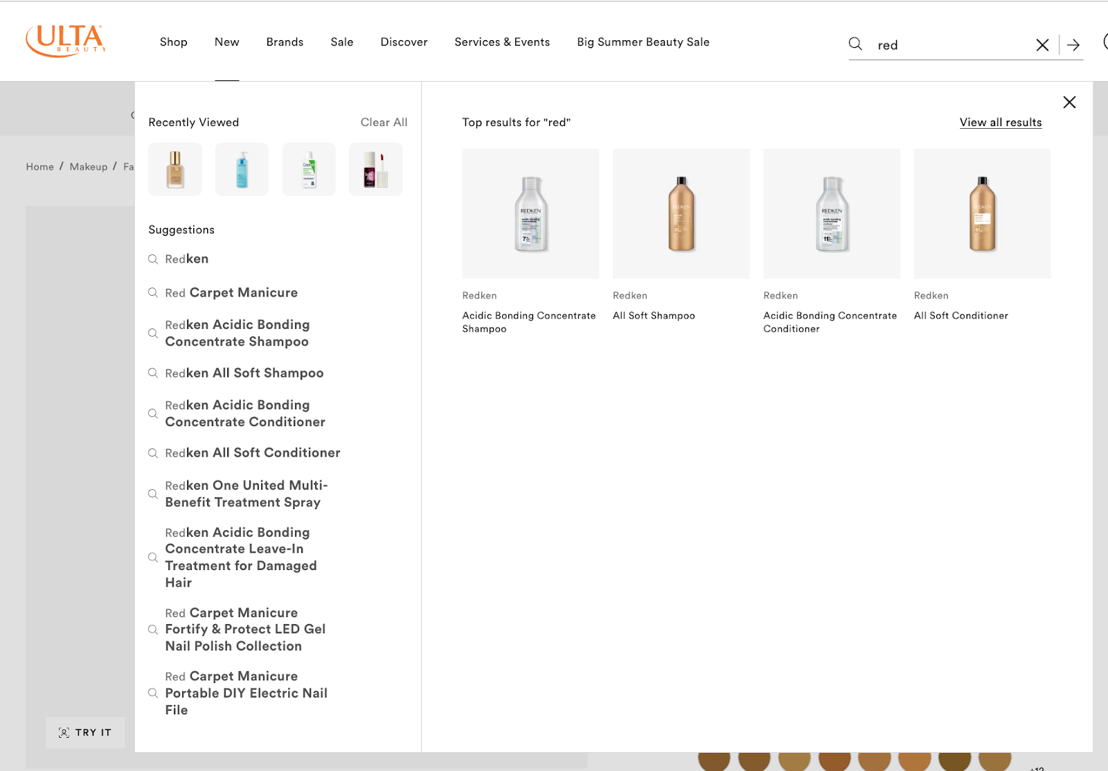 Ulta search