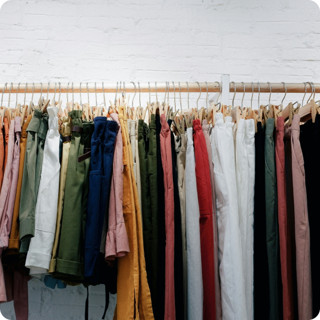 hanging clothes 