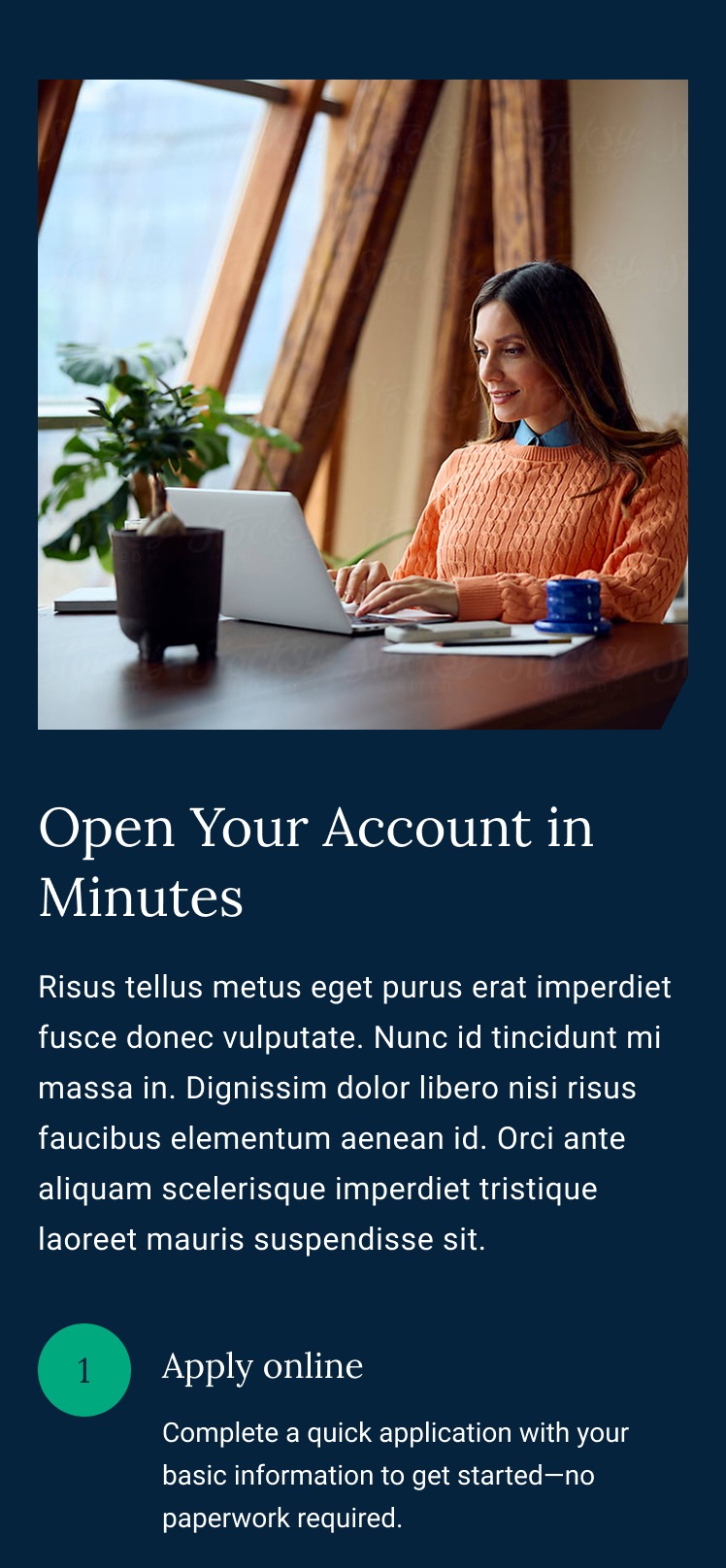 Western Alliance account opening on mobile