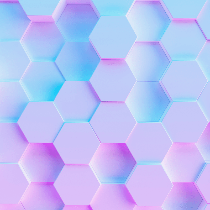 Geometric blue and purple shapes 